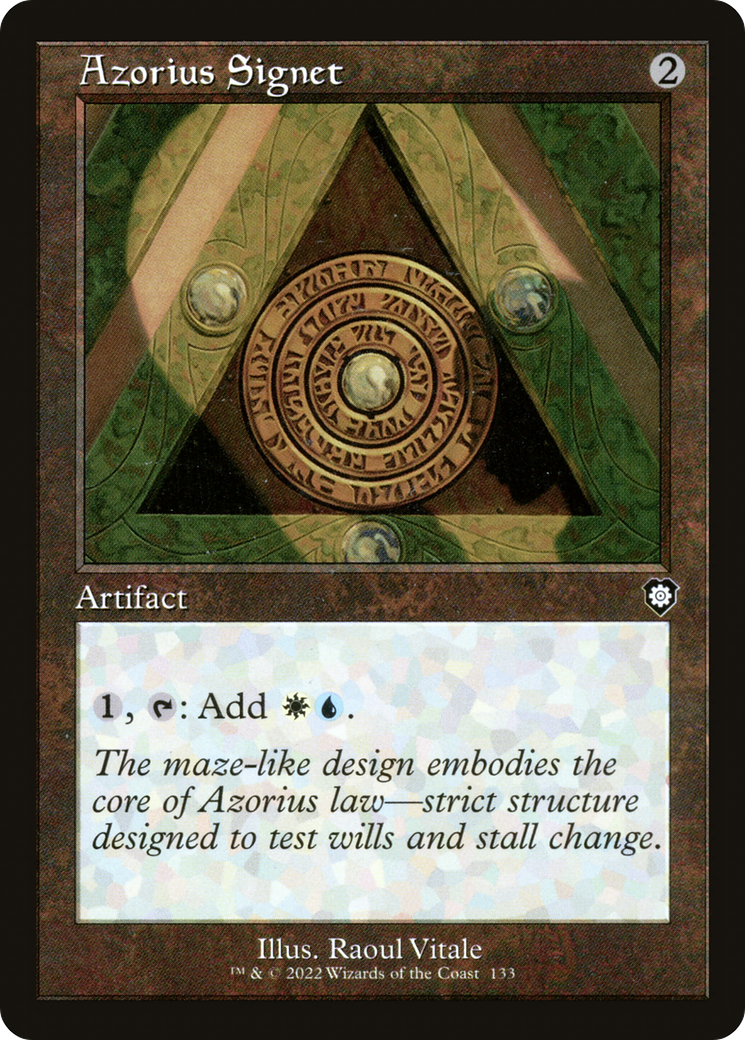 Azorius Signet (Retro Frame) (133) [The Brothers' War Commander] - Deck Out Gaming