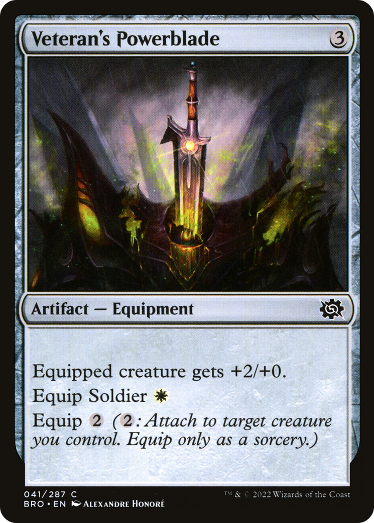Veteran's Powerblade (41) [The Brothers' War] foil - Deck Out Gaming