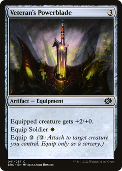 Veteran's Powerblade (41) [The Brothers' War] foil - Deck Out Gaming