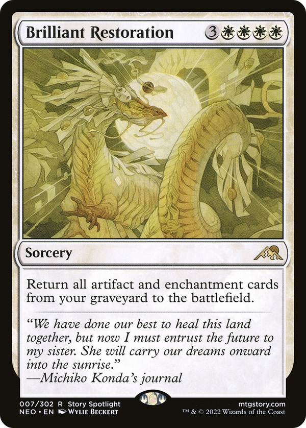 Brilliant Restoration (7) [Kamigawa: Neon Dynasty] foil - Deck Out Gaming