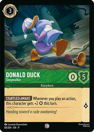 Donald Duck - Sleepwalker (83/204) [Fabled] Cold Foil - Deck Out Gaming