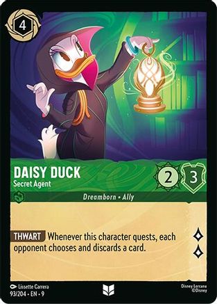 Daisy Duck - Secret Agent (93/204) [Fabled] Cold Foil - Deck Out Gaming