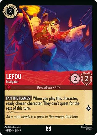 LeFou - Instigator (103/204) [Fabled] Cold Foil - Deck Out Gaming