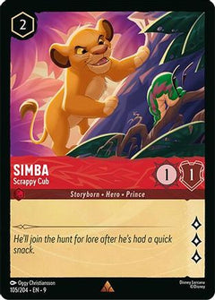 Simba - Scrappy Cub (105/204) [Fabled] Cold Foil - Deck Out Gaming
