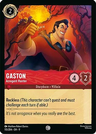 Gaston - Arrogant Hunter (115/204) [Fabled] - Deck Out Gaming