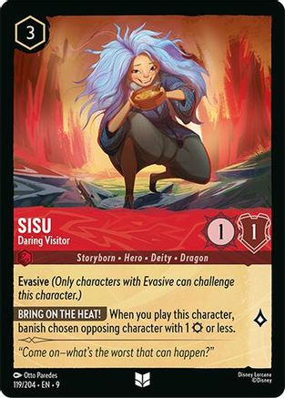 Sisu - Daring Visitor (119/204) [Fabled] - Deck Out Gaming