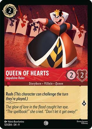 Queen of Hearts - Impulsive Ruler (123/204) [Fabled] Cold Foil - Deck Out Gaming