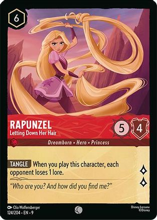 Rapunzel - Letting Down Her Hair (124/204) [Fabled] Cold Foil - Deck Out Gaming