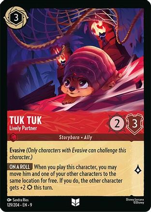 Tuk Tuk - Lively Partner (129/204) [Fabled] Cold Foil - Deck Out Gaming
