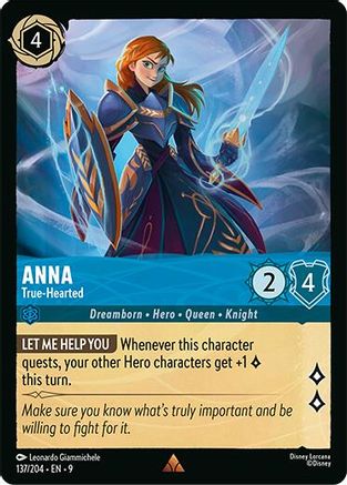 Anna - True-Hearted (137/204) [Fabled] Cold Foil - Deck Out Gaming