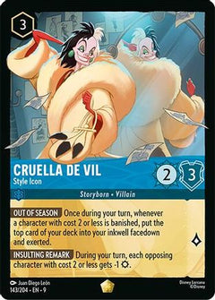 Cruella De Vil - Style Icon (143/204) [Fabled] - Deck Out Gaming