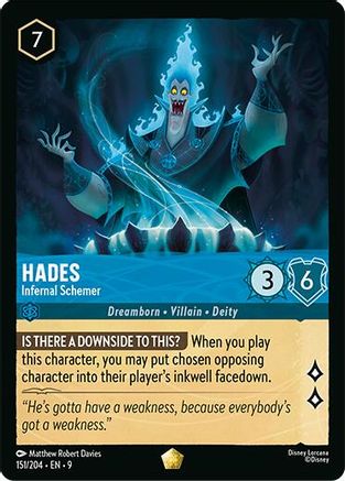 Hades - Infernal Schemer (151/204) [Fabled] - Deck Out Gaming