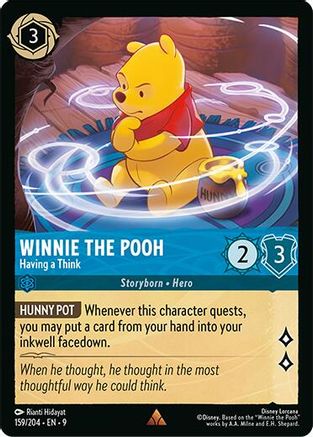 Winnie the Pooh - Having a Think (159/204) [Fabled] Cold Foil - Deck Out Gaming