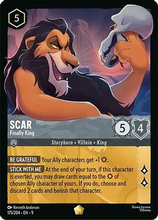 Scar - Finally King (175/204) [Fabled] Cold Foil - Deck Out Gaming