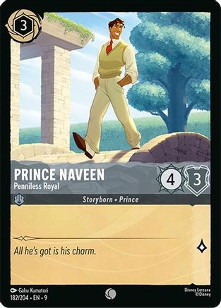 Prince Naveen - Penniless Royal (182/204) [Fabled] Cold Foil - Deck Out Gaming
