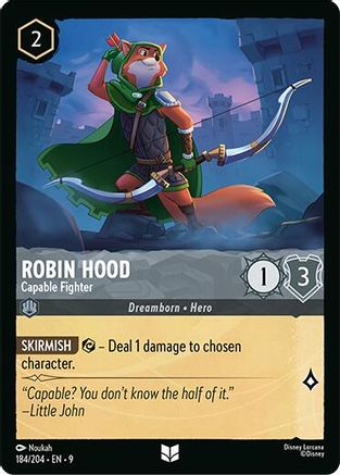 Robin Hood - Capable Fighter (184/204) [Fabled] Cold Foil - Deck Out Gaming