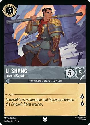 Li Shang - Imperial Captain (193/204) [Fabled] - Deck Out Gaming