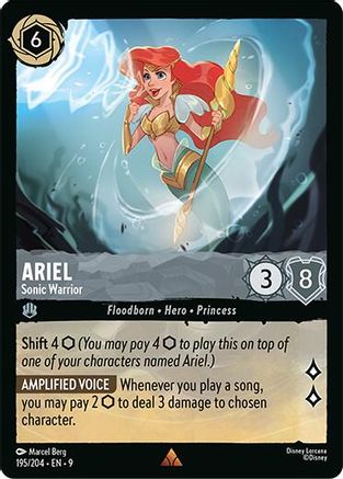 Ariel - Sonic Warrior (195/204) [Fabled] Cold Foil - Deck Out Gaming