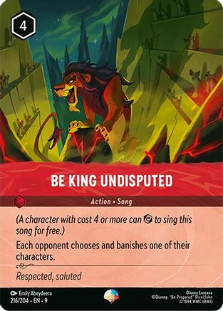 Be King Undisputed (Epic) (216/204) [Fabled] Holofoil - Deck Out Gaming