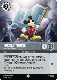 Mickey Mouse - Standard Bearer (Epic) (221/204) [Fabled] Holofoil - Deck Out Gaming