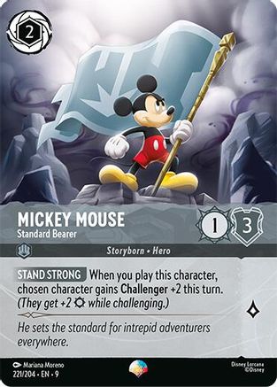 Mickey Mouse - Standard Bearer (Epic) (221/204) [Fabled] Holofoil - Deck Out Gaming