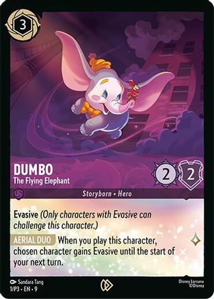 Dumbo - The Flying Elephant (1/P3) [Disney Lorcana Promo Cards] Cold Foil - Deck Out Gaming