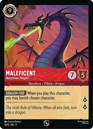 Maleficent - Monstrous Dragon (Store Championship Participant) (4/P3) [Disney Lorcana Promo Cards] - Deck Out Gaming