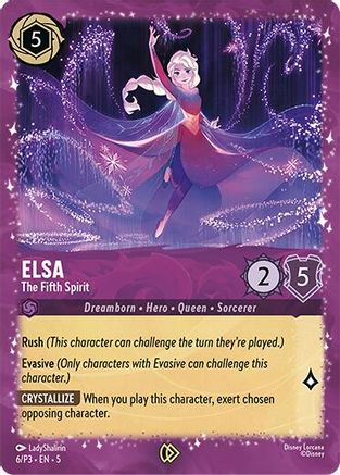 Elsa - The Fifth Spirit (6/P3) [Disney Lorcana Promo Cards] Holofoil - Deck Out Gaming