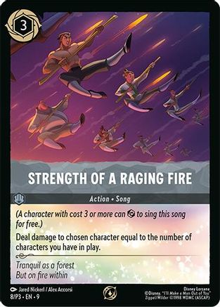 Strength of a Raging Fire (8/P3) [Disney Lorcana Promo Cards] Cold Foil - Deck Out Gaming