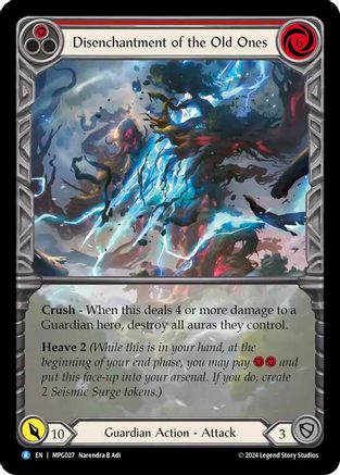 Disenchantment of the Old Ones (Extended Art) (MPG027) [Mastery Pack Guardian] Rainbow Foil - Deck Out Gaming