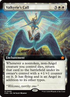 Valkyrie's Call (Extended Art) (449) [Foundations] foil - Deck Out Gaming