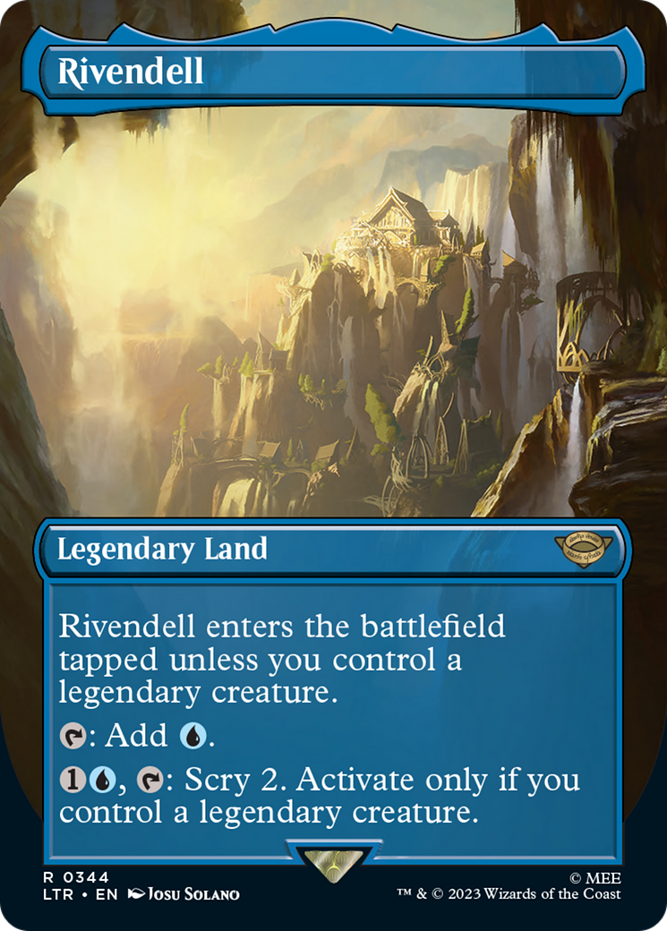 Rivendell (Borderless) (344) [The Lord of the Rings: Tales of Middle-earth] foil - Deck Out Gaming