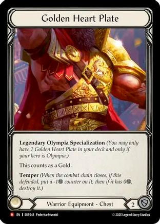 Golden Heart Plate (SUP248) [Super Slam] - Deck Out Gaming