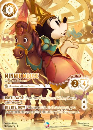 Minnie Mouse - Sweetheart Princess (Iconic) (241/204) [Fabled] Holofoil - Deck Out Gaming