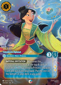 Mulan - Considerate Diplomat (Enchanted) (235/204) [Fabled] Holofoil - Deck Out Gaming