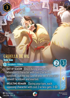 Cruella De Vil - Style Icon (Enchanted) (236/204) [Fabled] Holofoil - Deck Out Gaming