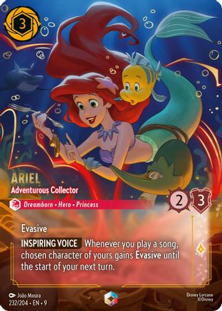 Ariel - Adventurous Collector (Enchanted) (232/204) [Fabled] Holofoil - Deck Out Gaming