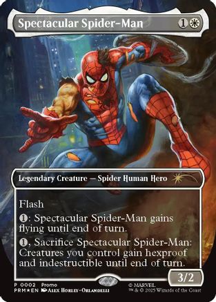 Spectacular Spider-Man (Borderless) (2) [Media Promos] foil - Deck Out Gaming