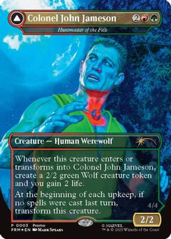 Colonel John Jameson - Huntmaster of the Fells (Borderless) (3) [Media Promos] foil - Deck Out Gaming