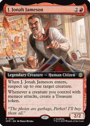 J. Jonah Jameson (Extended Art) (261) [Marvel's Spider-Man] foil - Deck Out Gaming