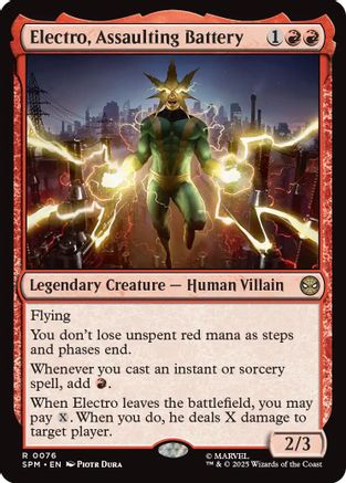Electro, Assaulting Battery (76) [Marvel's Spider-Man] foil - Deck Out Gaming