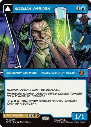 Norman Osborn (Borderless) (220) [Marvel's Spider-Man] foil - Deck Out Gaming