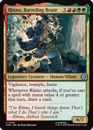 Rhino, Barreling Brute (140) [Marvel's Spider-Man] - Deck Out Gaming