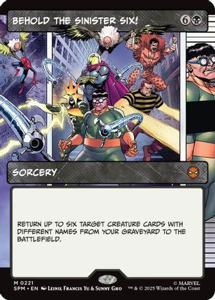 Behold the Sinister Six! (Showcase) (221) [Marvel's Spider-Man] foil - Deck Out Gaming