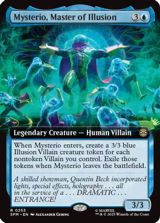 Mysterio, Master of Illusion (Extended Card) (253) [Marvel's Spider-Man] foil - Deck Out Gaming
