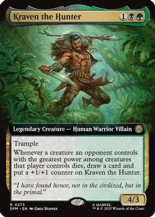 Kraven the Hunter (Extended Art) (273) [Marvel's Spider-Man] - Deck Out Gaming