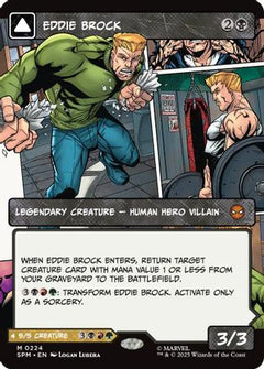Eddie Brock (0224) (Borderless) (224) [Marvel's Spider-Man] foil - Deck Out Gaming
