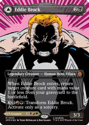 Eddie Brock (0233) (Borderless) (233) [Marvel's Spider-Man] foil - Deck Out Gaming