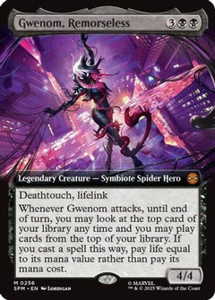 Gwenom, Remorseless (Extended Art) (256) [Marvel's Spider-Man] foil - Deck Out Gaming