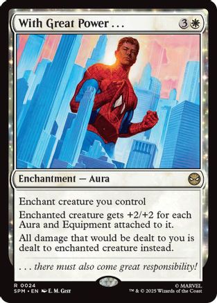 With Great Power... (24) [Marvel's Spider-Man] foil - Deck Out Gaming